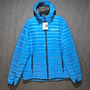 Outdoor Vitals Jacket Mens 3XL Blue LoftTek‎ Insulated Hooded Full Zip Puffer